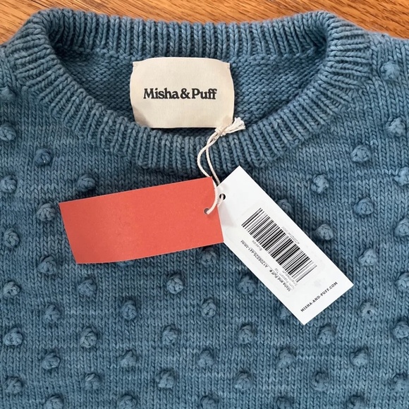 Misha & Puff Nomi Popcorn Top in Bluestone - Picture 2 of 4